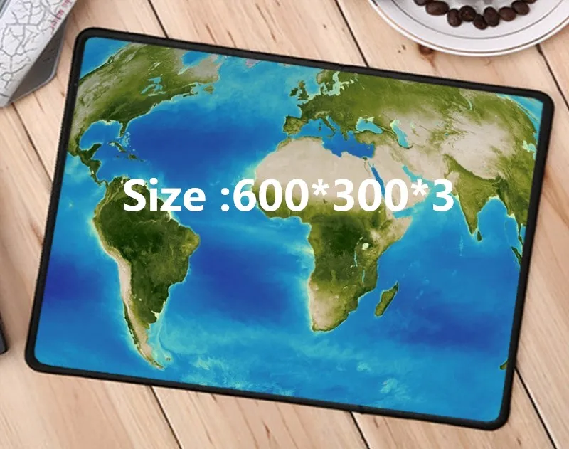 Mapa świata bardzo duża podkładka pod mysz