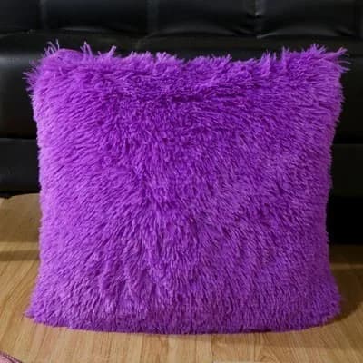 Pluszowa poszewka na poduszkę 43x43cm
