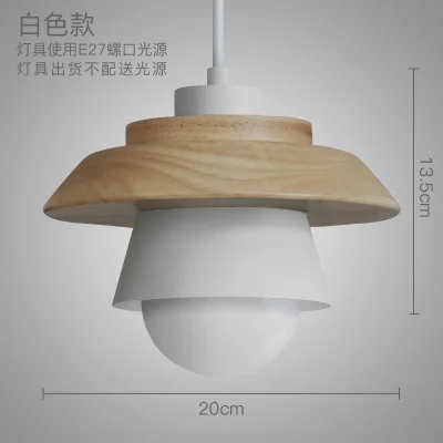 Nordic Vintage drewniana lampa sufitowa wisząca