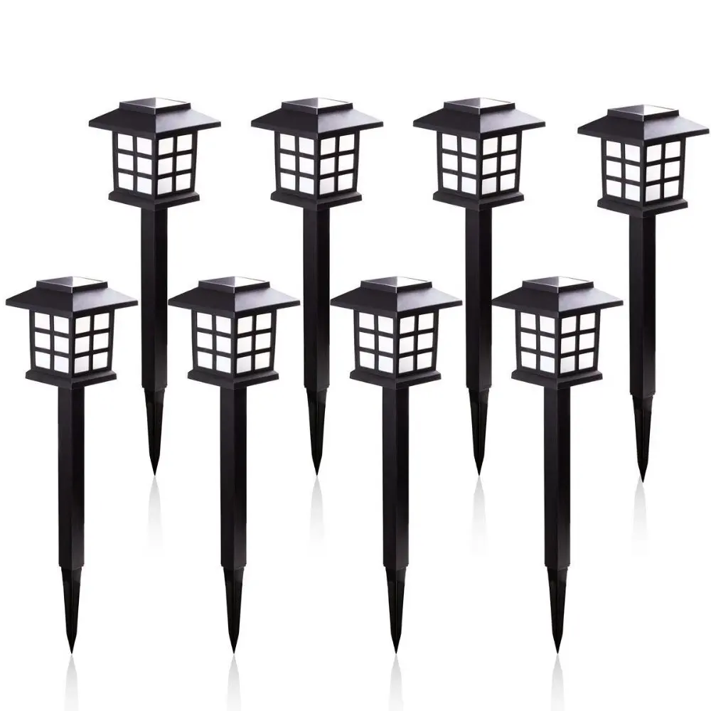 2/4/6/8 sztuk Led Solar oświetlenie ścieżki wodoodporna zewnętrzna lampa solarna