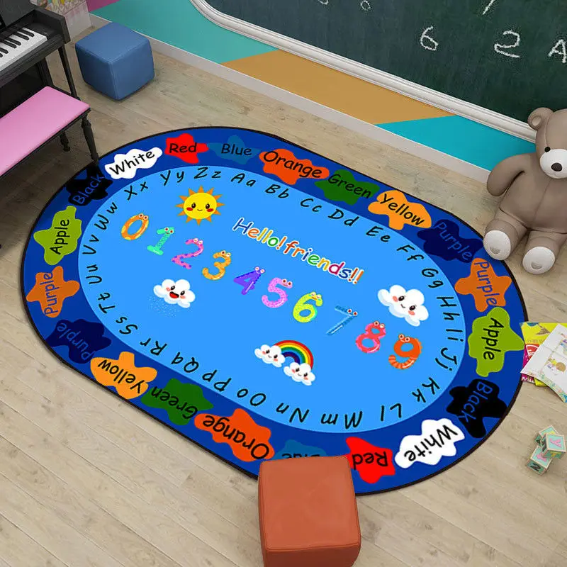 Gra dla dzieci mata do zabawy cyfry w stylu kreskówki