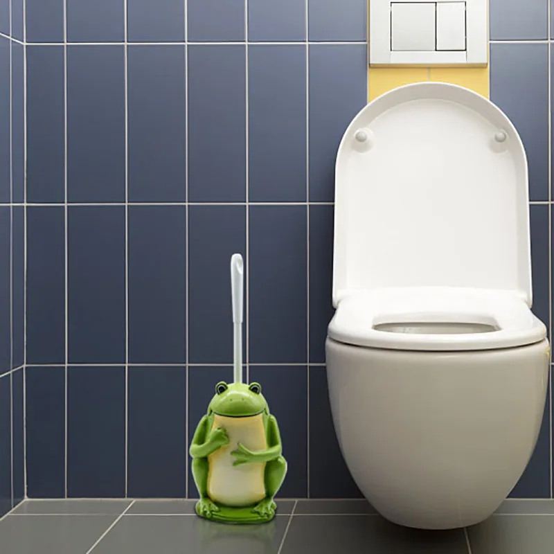 Nowa kreatywna  szczotka do wc uchwyt z podstawką z żywicy