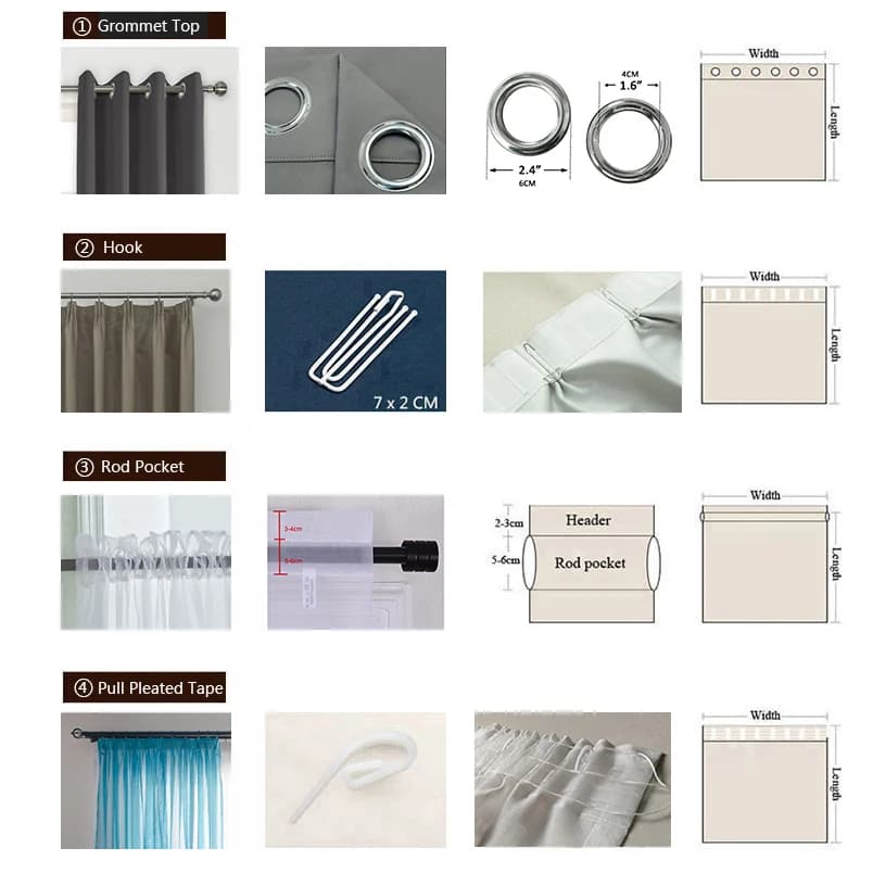 Biały Sheer zasłony Home Decor haftowany tiul tkanina styl skandynawski