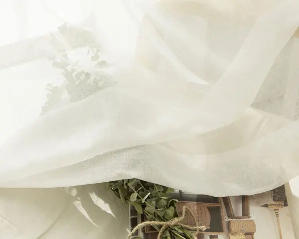 Organza zasłony do salonu jednolite kolory