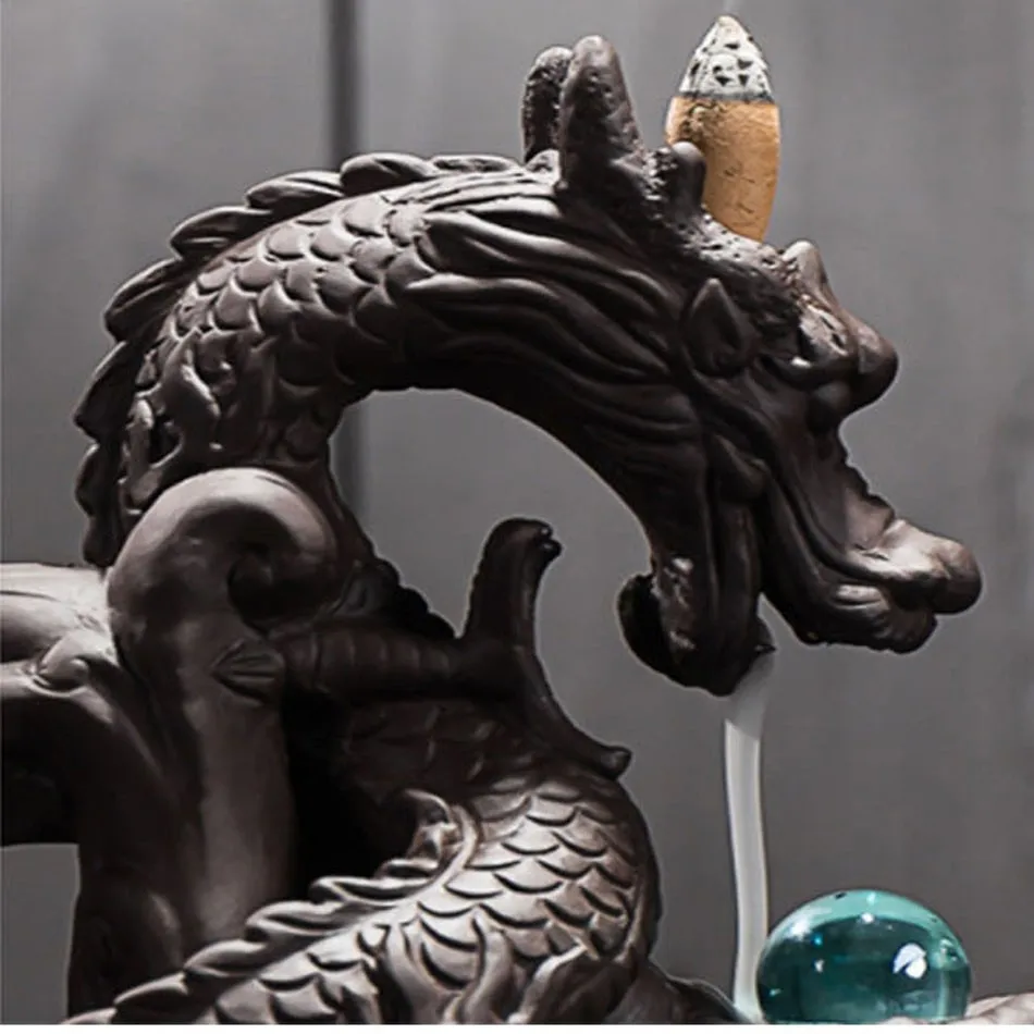 Zen ceramiczna kadzielnica z przepływem zwrotnym kreatywna dekoracja do domu