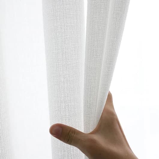 Biały Sheer zasłony Home Decor haftowany tiul