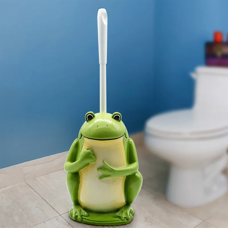 Nowa kreatywna  szczotka do wc uchwyt z podstawką z żywicy