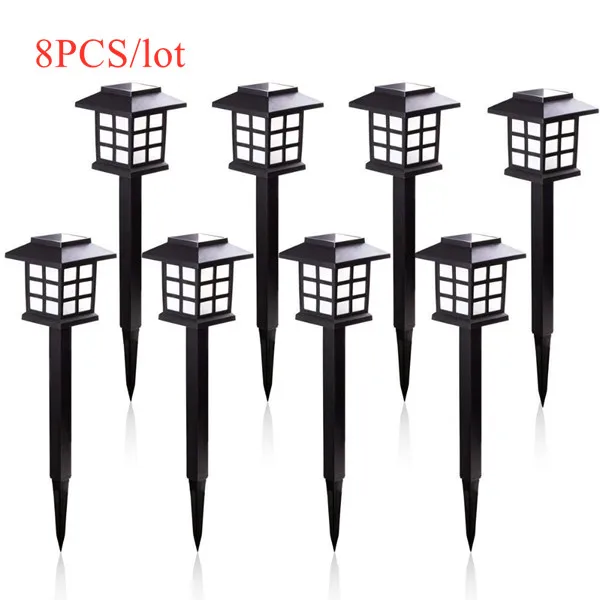 2/4/6/8 sztuk Led Solar oświetlenie ścieżki wodoodporna zewnętrzna lampa solarna