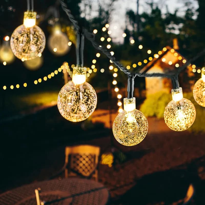Światełka sznurkowe kryształowe kule 20/50 LED 5 m/10 m