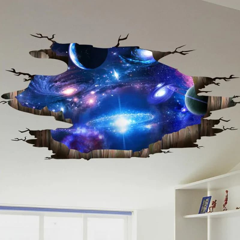 Creative 3D Universe Galaxy naklejki ścienne