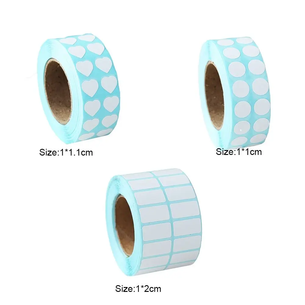 Samoprzylepne etykiety papierowe na rolce – białe naklejki do opisywania