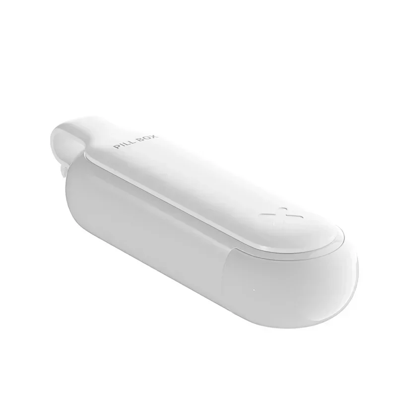 Przenośny dozownik i organizer na tabletki 2w1 – higieniczne wyjmowanie leków