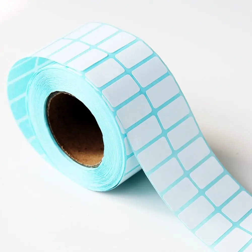 Samoprzylepne etykiety papierowe na rolce – białe naklejki do opisywania