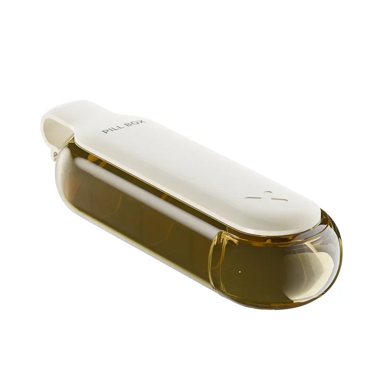 Przenośny dozownik i organizer na tabletki 2w1 – higieniczne wyjmowanie leków