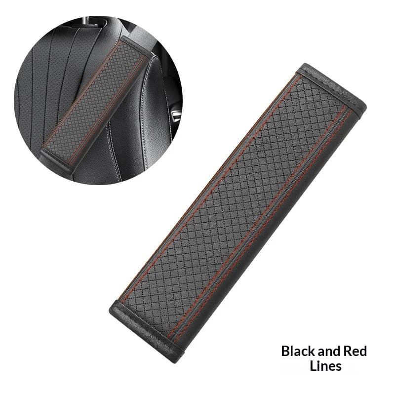 Osłona na pas bezpieczeństwa do auta – miękki ochraniacz pasa skórzany