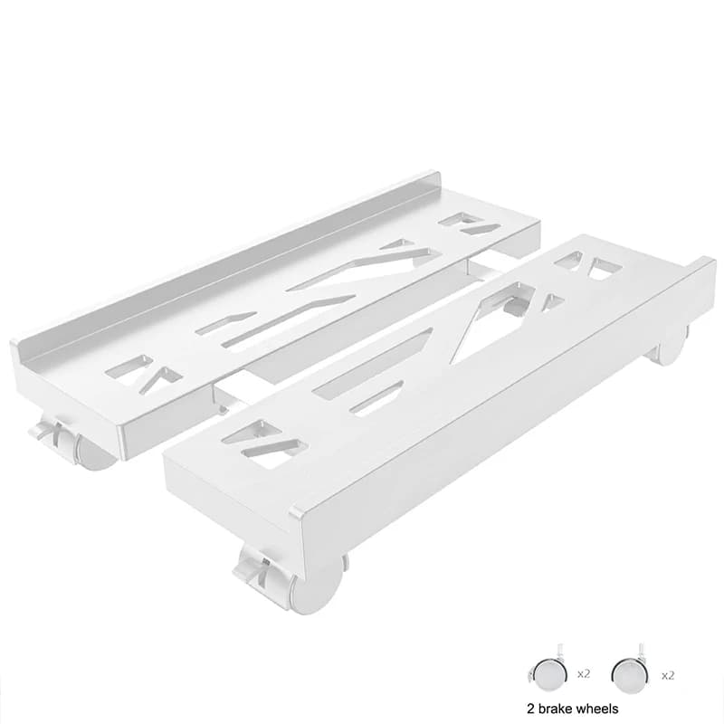Regulowany Podstawka Pod Komputer PC na Kółkach – Mobilny Stojak Pod Obudowę 20–30 cm, Wentylacja, Ochrona Podłogi