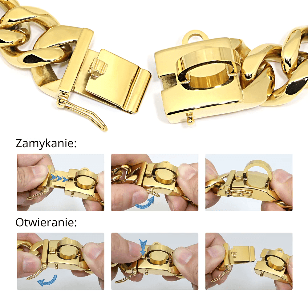 304 stal nierdzewna stalowy łańcuch dla psa obroża / smycz Super silny pies